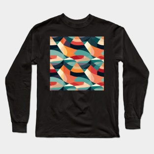 Geo Diamond: A Vibrant and Playful Fabric Pattern for Modern Fashion #1 Long Sleeve T-Shirt